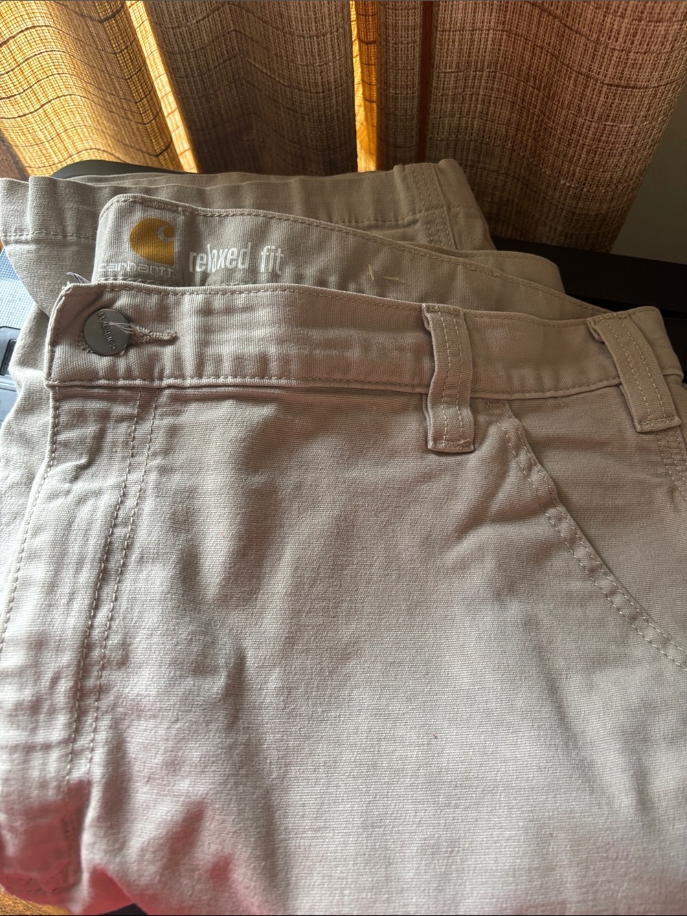 Carhartt Relaxed Fit Khaki/Tan Casual Bottoms